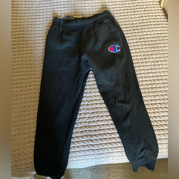 Black - Vintage Champion Sweatpants -Large in women’s - Picture 1 of 3